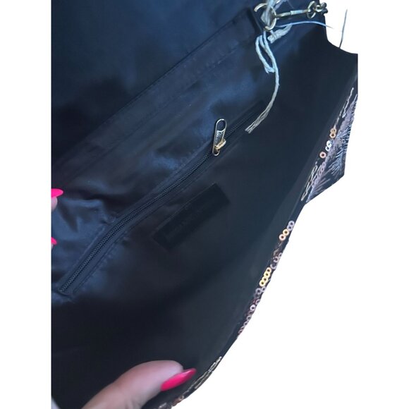 JESSICA MCCLINTOCK Starburst Sequin Crossbody Bag NEW NWT - Picture 5 of 7